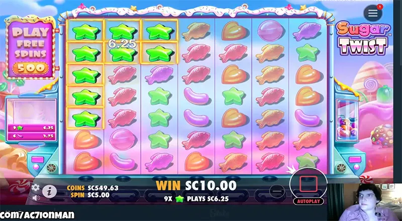 ac7ionman playing online slots with high stakes