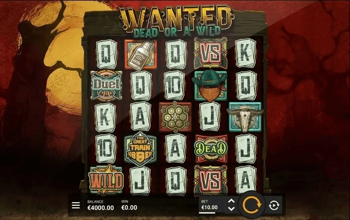 Wanted Dead or a Wild slot game by Hacksaw Gaming